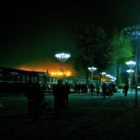 Waiting games at the border between China and Mongolia... and our first snowflakes of winter!