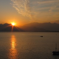 We arrived in Antalya just before midnight. Our host asks us if we would like "soup, or tea?" Trying to be respectful at this ridiculously late hour, we politely accept the offer for "tea..." Oops?